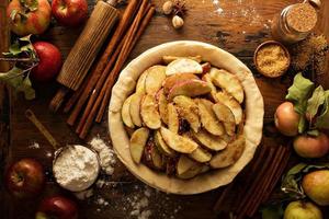 Making apple pie photo