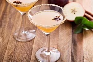 Apple cider martini with star anise photo