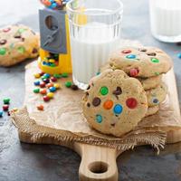 Chocolate chip and candy cookie photo