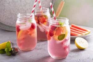 Summer drink watermelon and citrus lemonade photo