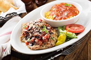 Bruschetta chicken with rice photo