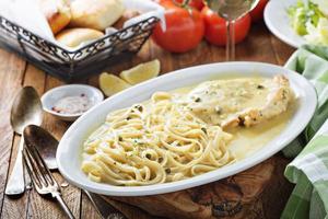 Chicken Piccata with garlic lemon sauce photo