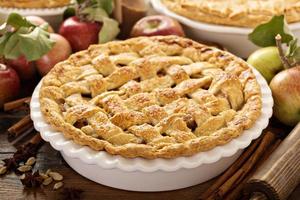 Homemade apple pie photo