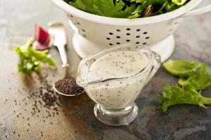 Poppy seed salad dressing photo