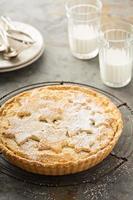 Traditional scandinavian almond tart photo