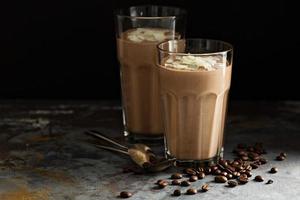 Coffee smoothie with coconut photo