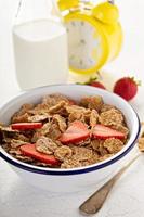 Multigrain healthy cereals with fresh berry photo