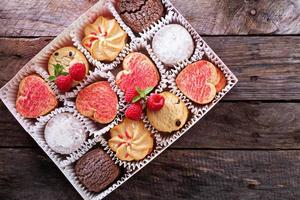 Valentines day heart shaped cookies photo