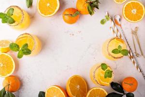 Orange and lemon margarita cocktail photo