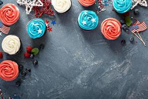 American flag cupcakes for 4th of July photo