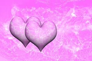 Pink texture background of watercolor hearts for the gift card important day. Valentine's day background. Mother's Day, Father's Day, birthday. Abstract purple or pink to lover. Water splash shining. photo