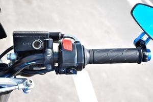 Handlebar motorcycle side view mirror photo