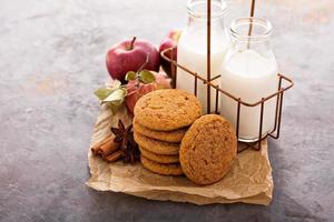 galletas snickerdoodle de manzana y canela foto