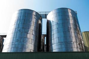 Beer fermentation tank or brewing plant photo