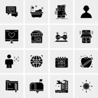 16 Universal Business Icons Vector Creative Icon Illustration to use in web and Mobile Related project