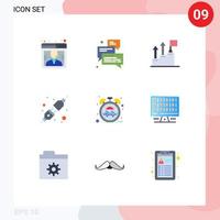 9 Creative Icons Modern Signs and Symbols of beat plug arrow connect marketing Editable Vector Design Elements