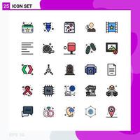 25 Creative Icons Modern Signs and Symbols of person finance heart employee user Editable Vector Design Elements