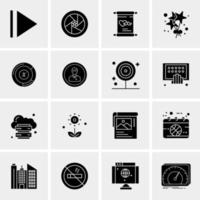 16 Universal Business Icons Vector Creative Icon Illustration to use in web and Mobile Related project