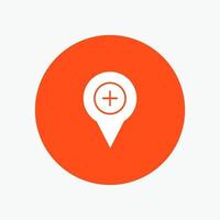 Location Map Navigation Pin Plus vector