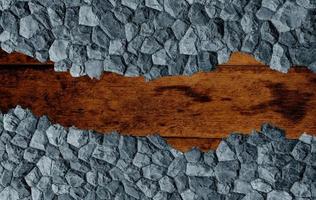 old wall of stone shell rock of arbitrary shape. toned image. background for titles photo
