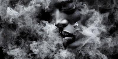 fumar. niebla de humo realista. elemento de diseño foto