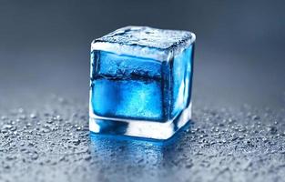 Ice cube. Stack of ice cubes. fresh cool ice cube background. photo