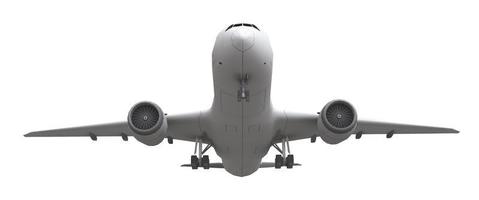 Airplane isolated on white background.  3D illustration. photo