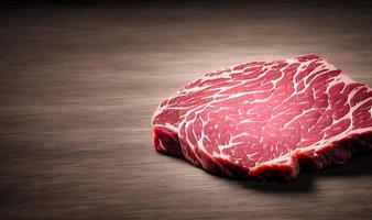 Steak. Gourmet fresh delicious juicy steak. Selected focus, in Poster format. photo