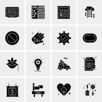 16 Universal Business Icons Vector Creative Icon Illustration to use in web and Mobile Related project