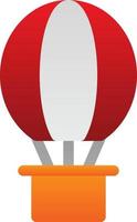 Hot Air Balloon Vector Icon Design