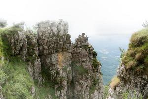 The road of the 52 tunnels is a military mule track built during the First World War on the Pasubio massif in Italy photo