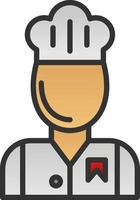 diseño de icono de vector de chef