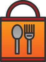 Food Pack Vector Icon Design