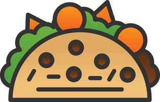 diseño de icono de vector de taco