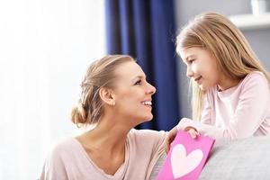 Mum and daughter celebrating mother's day photo