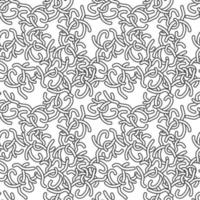 Helminths concept vector Seamless Pattern in thin line style