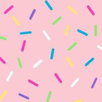 Seamless pattern with colorful geometric pattern on pink background. vector