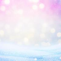 christmas background with snowflakes. Generative AI. photo