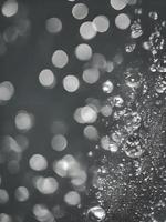 black and white photo of water droplets. Generative AI.