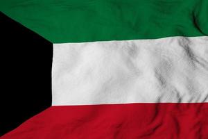 Kuwaiti flag in 3D rendering photo