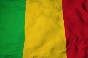 Malian flag in 3D rendering photo