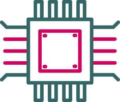 icono de vector de microchip