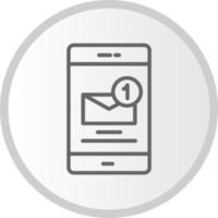 Incoming Message Vector Icon