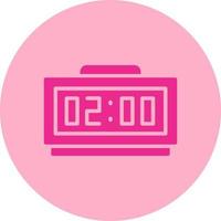 Digital Clock Vector Icon