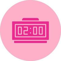 Digital Clock Vector Icon