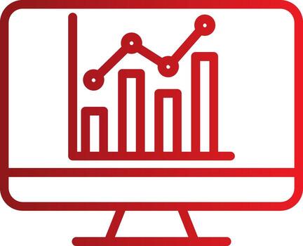 icono de vector de análisis de datos