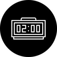 icono de vector de reloj digital