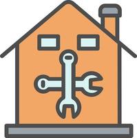 icono de vector de construcción de viviendas