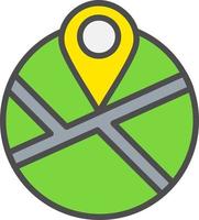 Street Map Vector Icon
