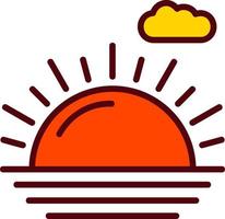 Sunrise Vector Icon